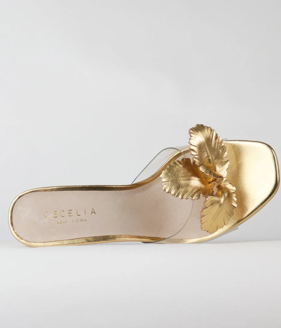 Cecelia Park Ave Heels | Gold