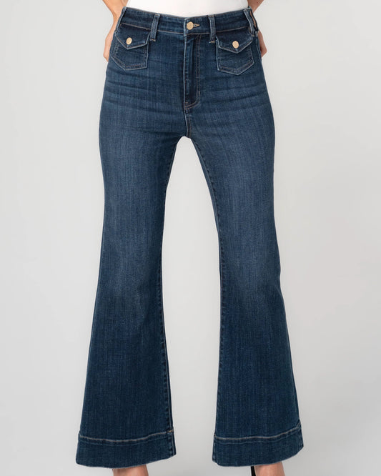 Liverpool Hannah Flare Jeans | Moon Light