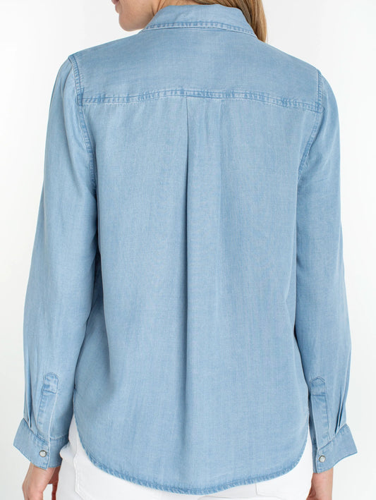 Liverpool Denim Button Down Shirt | Malibu Light