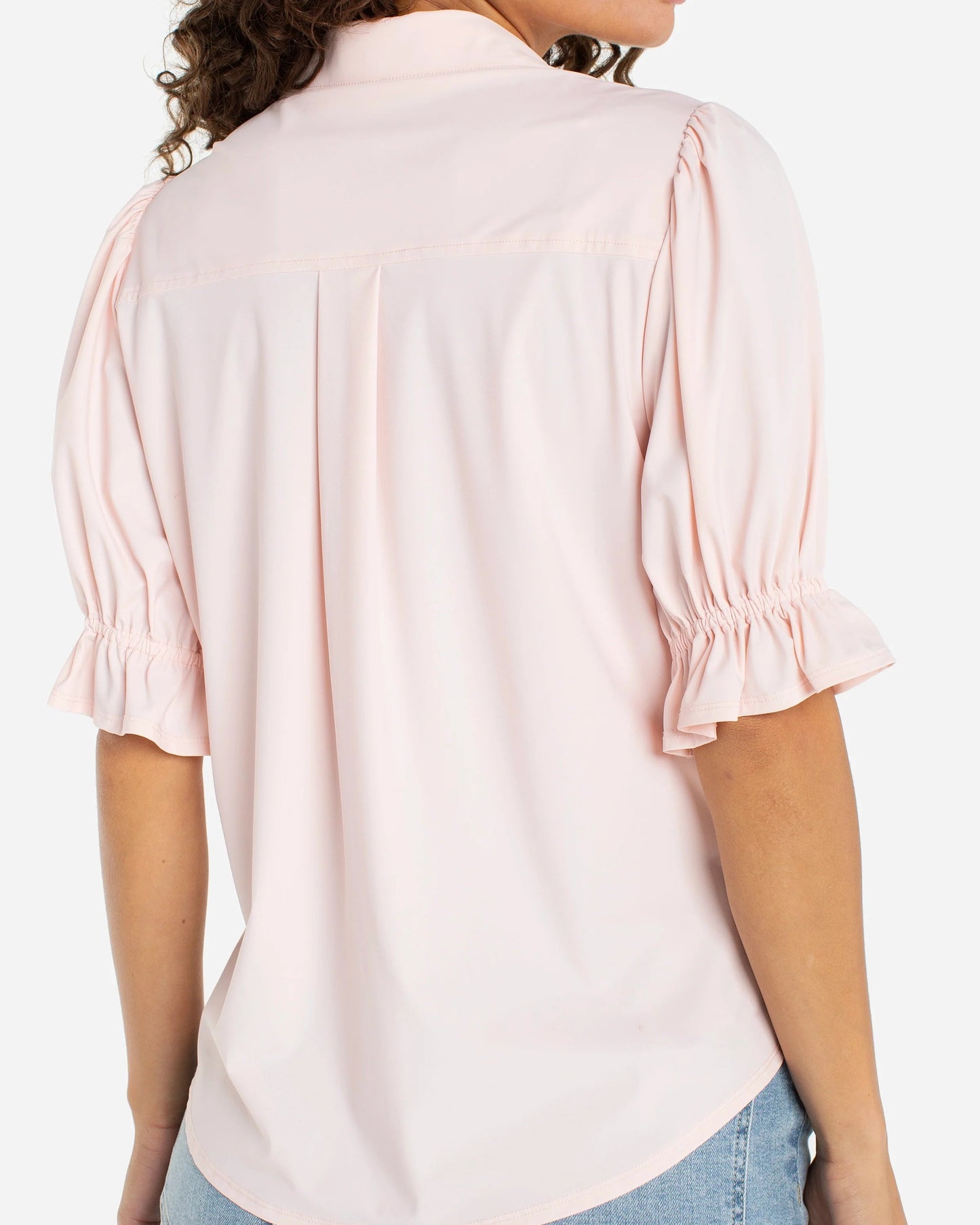 Liverpool Snap Front Knit Shirt | Light Pink