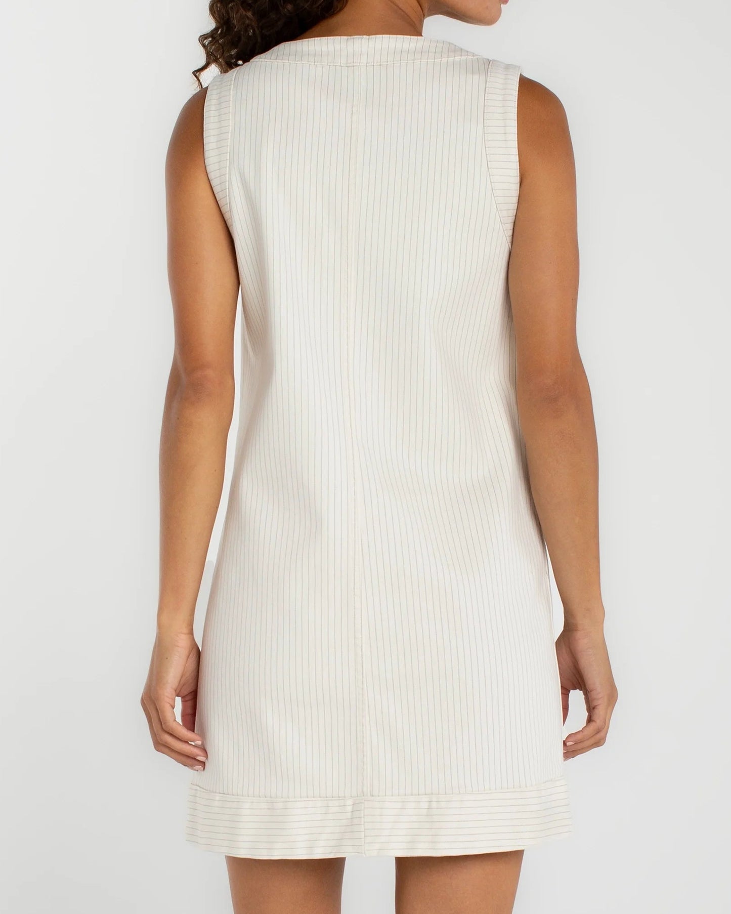 Liverpool Patch Pocket Shift Dress | Nautical Stripe