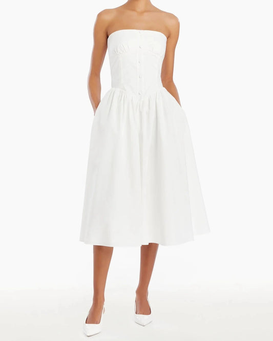 Amanda Uprichard Strapless Holland Dress