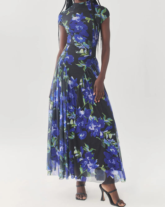 Hutch Zippy Dress | Black/Blue
