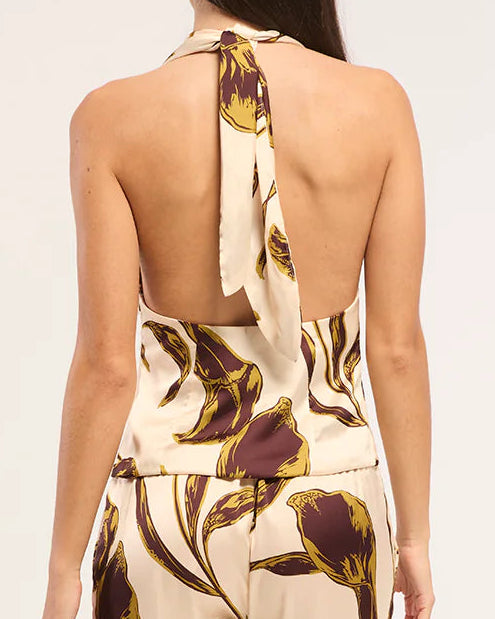 Misa Fern Top | Mahogany Calla Lily