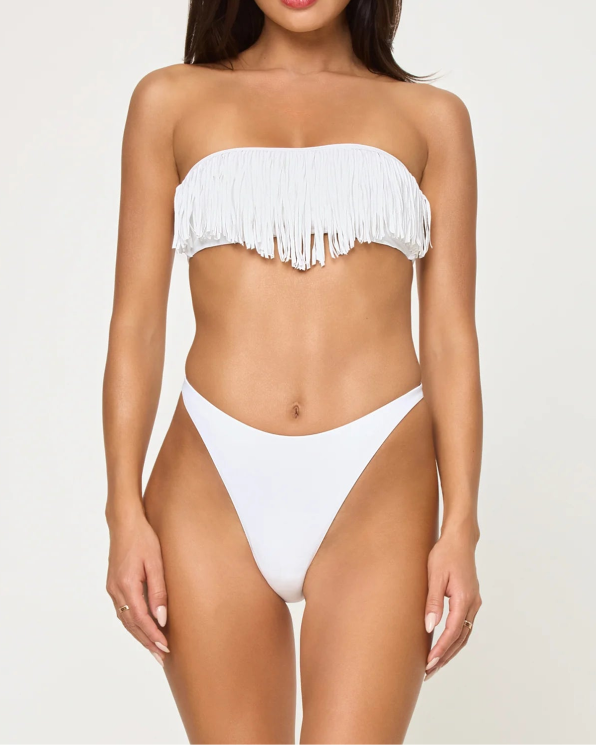 LSPACE Dixie Bikini Top | White