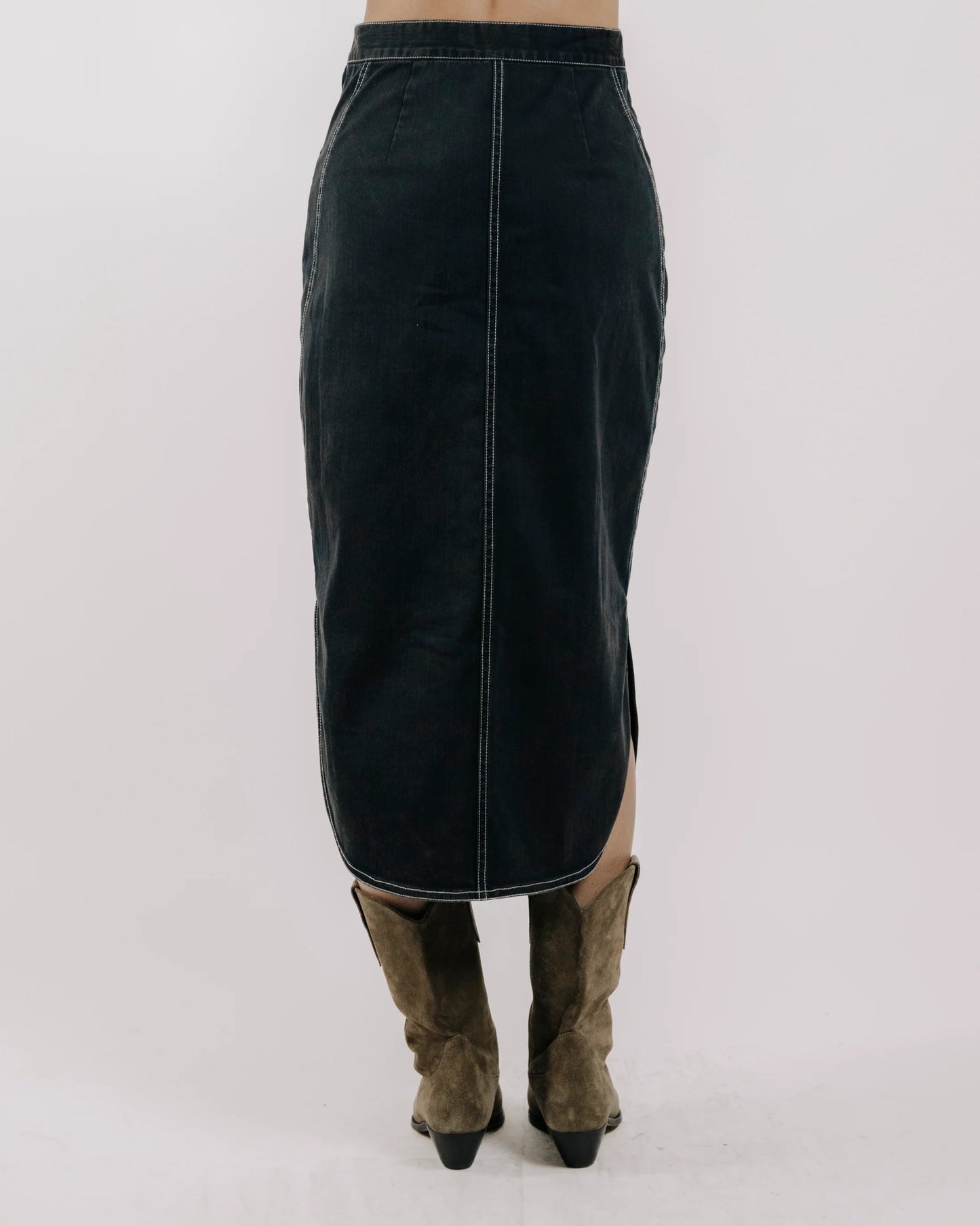 Love the Label Apolline Midi Skirt | Pagent Blue