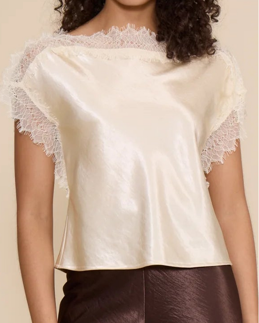 Lucy Paris Chris Lace Trim | Ivory