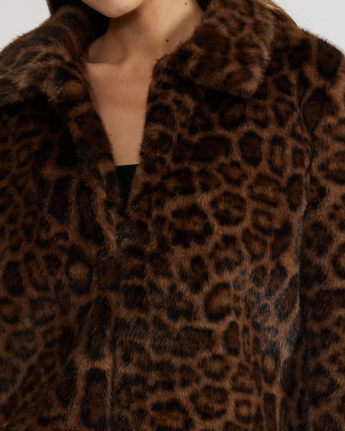 Lucy Paris Bambi Faux Fur Jacket | Leopard