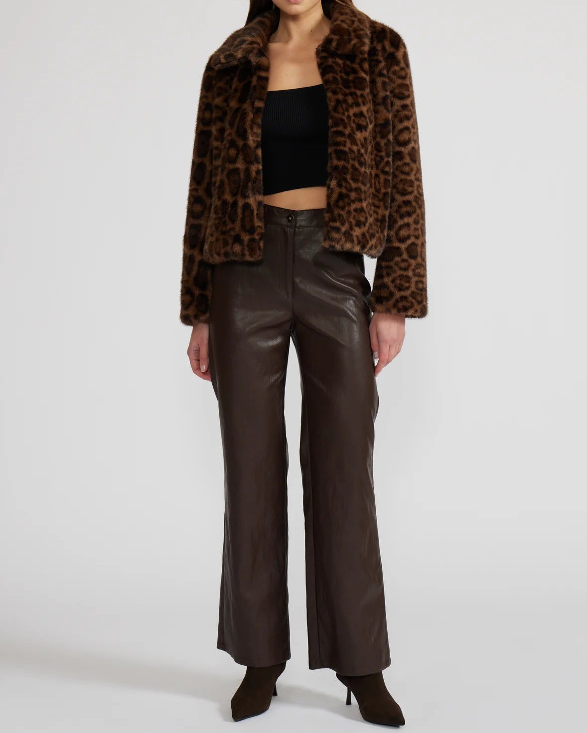 Lucy Paris Bambi Faux Fur Jacket | Leopard