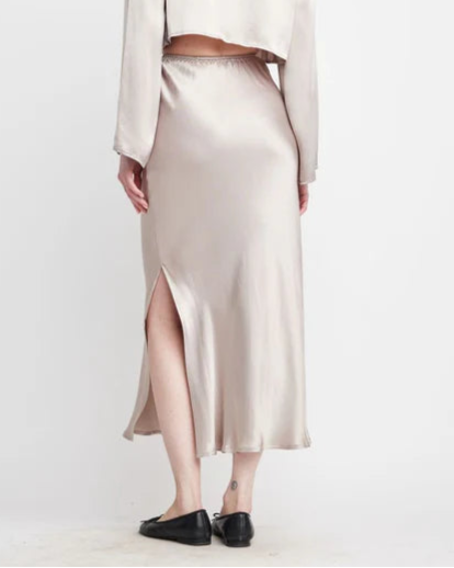 Self Contrast Luna Slip Skirt | Seasame