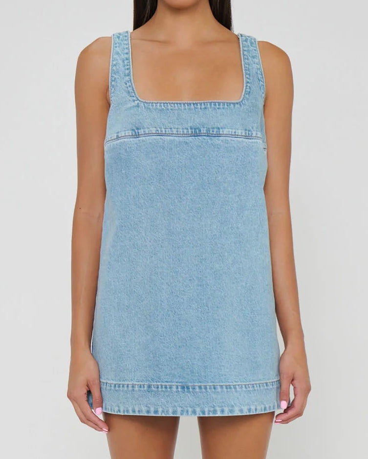 Show Me Your Mumu Topanga Mini Dress | Jet Stream Blue