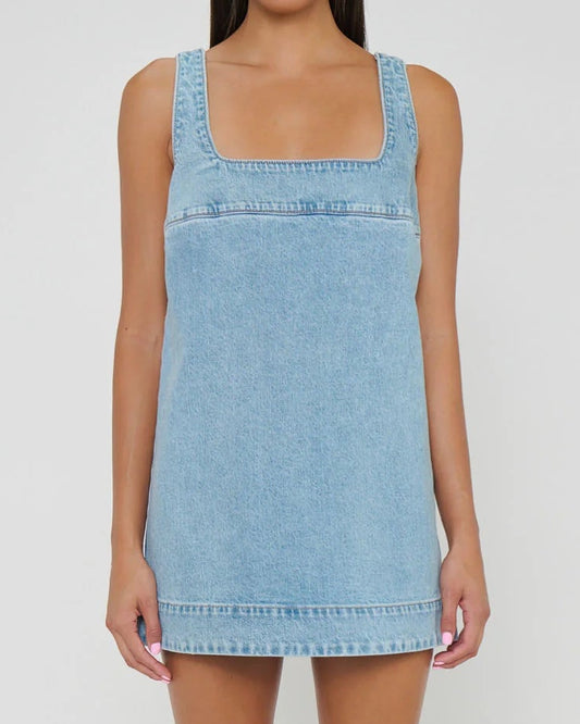 Show Me Your Mumu Topanga Mini Dress | Jet Stream Blue