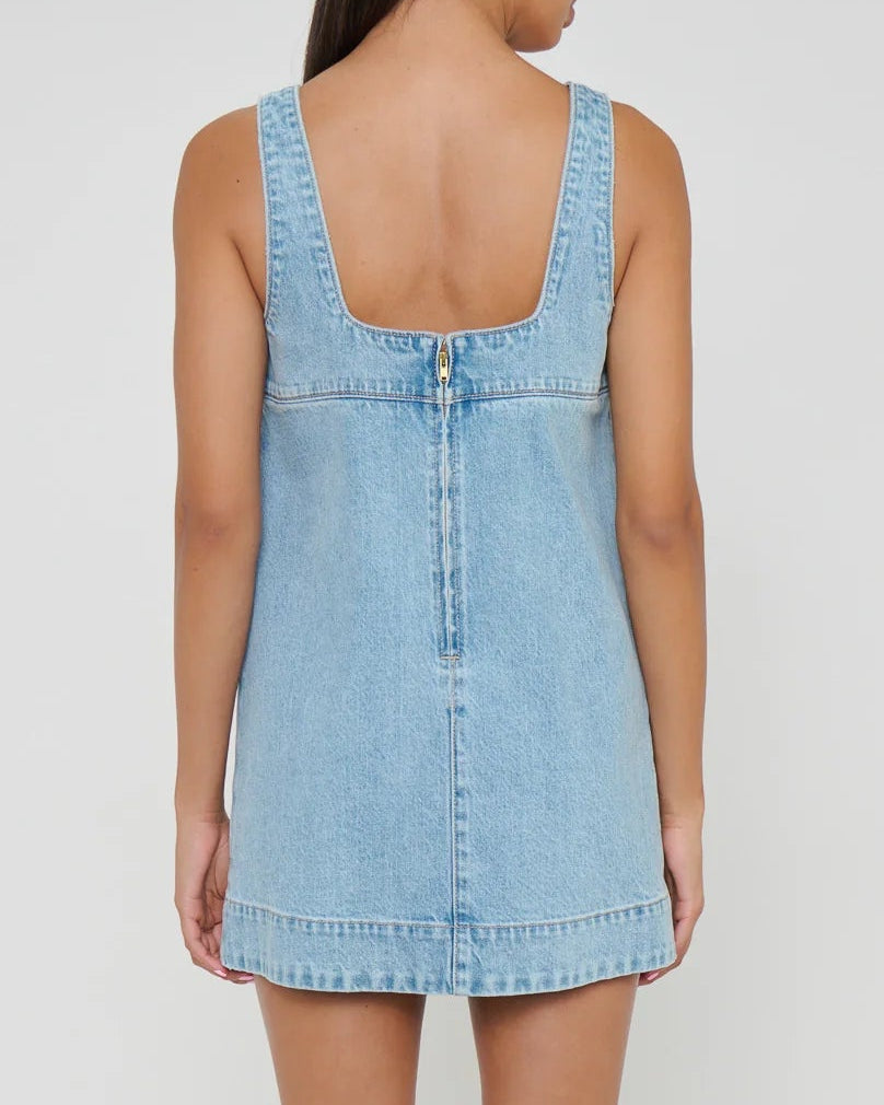 Show Me Your Mumu Topanga Mini Dress | Jet Stream Blue
