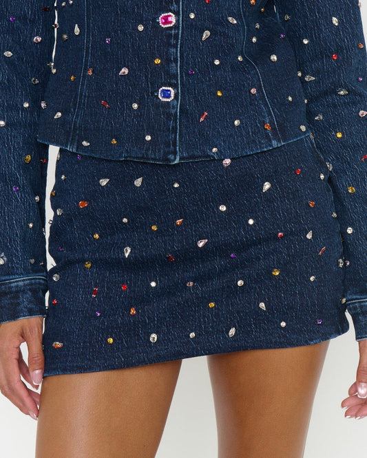 Show Me Your Mumu Hollywood Skort | Precious Gemstone Indigo