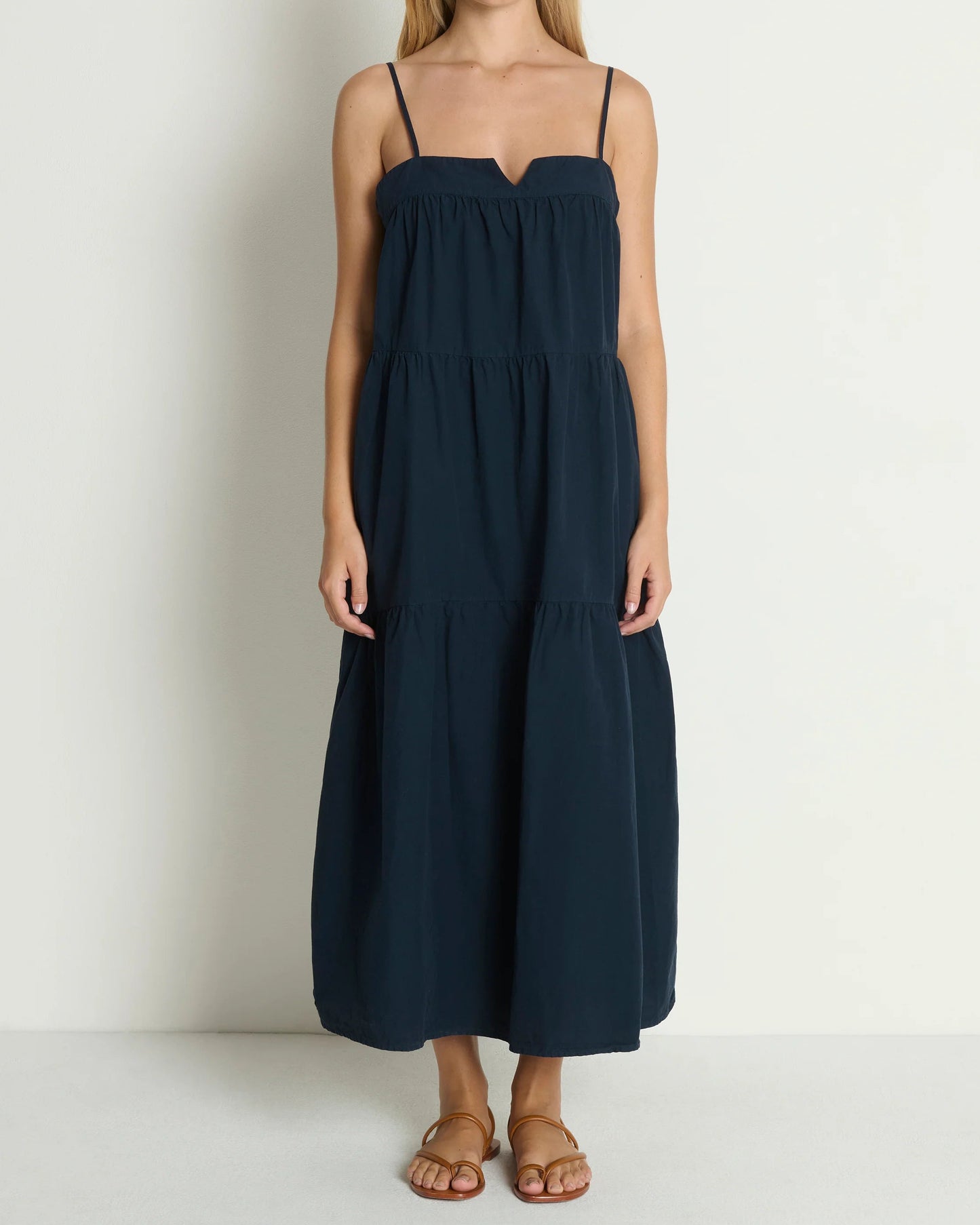 Nation Meadow Midi Dress | Navy Night Sky