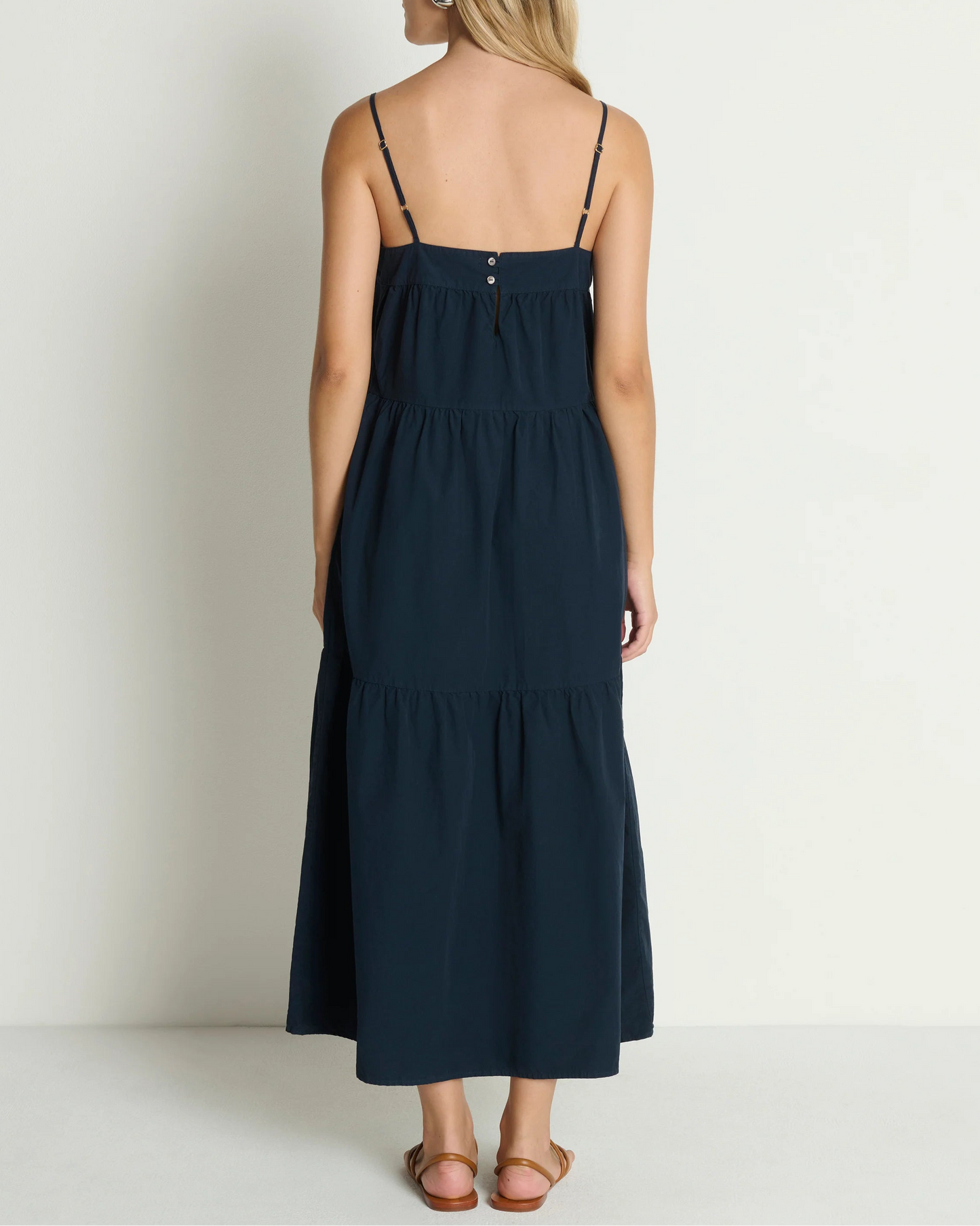 Nation Meadow Midi Dress | Navy Night Sky