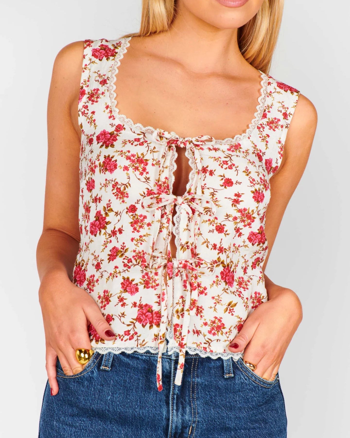 Show Me Your Mumu Mimi Top | Southern Roses