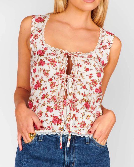 Show Me Your Mumu Mimi Top | Southern Roses