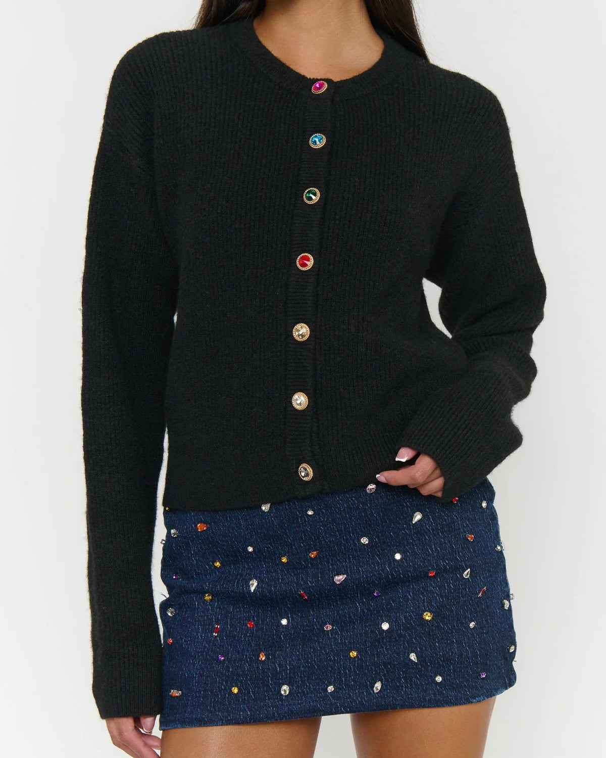 Show Me Your Mumu Maggie Cardigan | Noir Knit