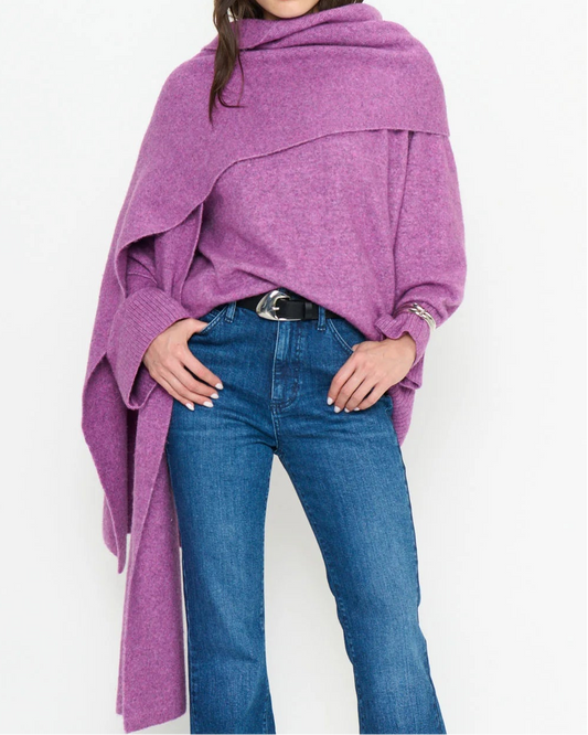 Show Me Your Mumu Oslo Tunic Sweater | Purple Knit