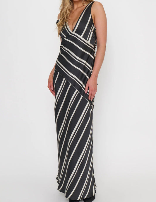 Show Me Your Mumu Mira Dress | Onyx Stripe