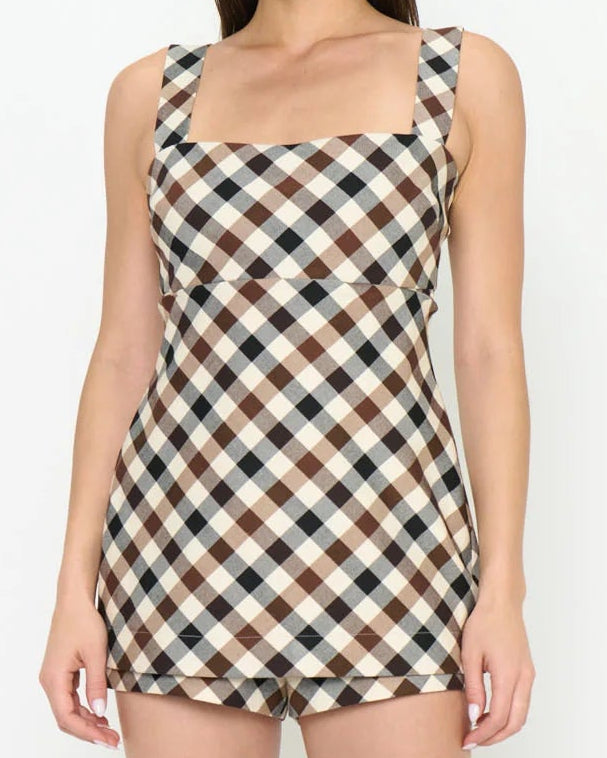 Show Me Your Mumu Rio Romper | Spiced Plaid