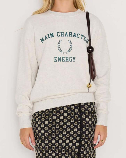 Mink Pink Energy Grey Marle Sweater