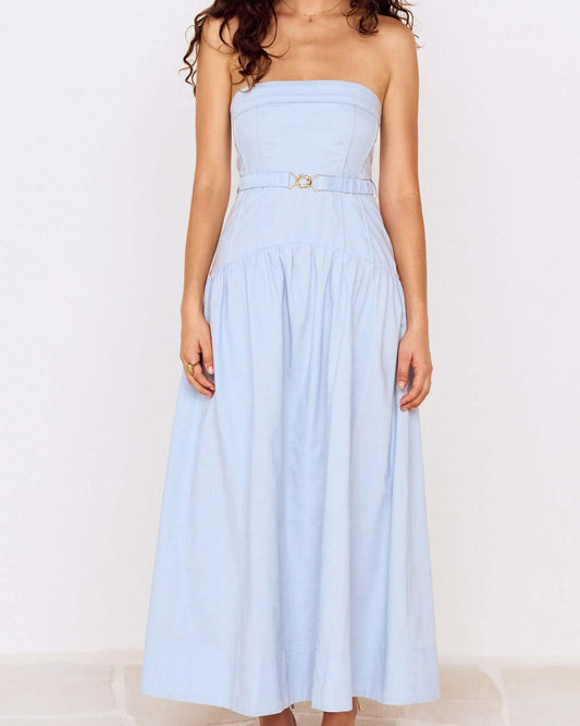Mink Pink Ines Strapless Midi Dress