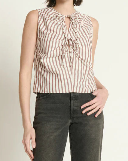 Nation Mimmi Keyhole Top | Stripe