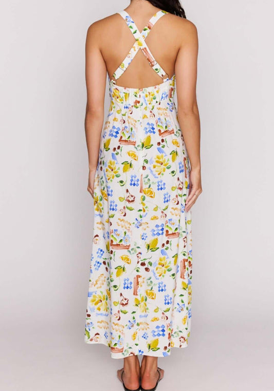 Mink Pink Riviera Cross Back Midi Dress