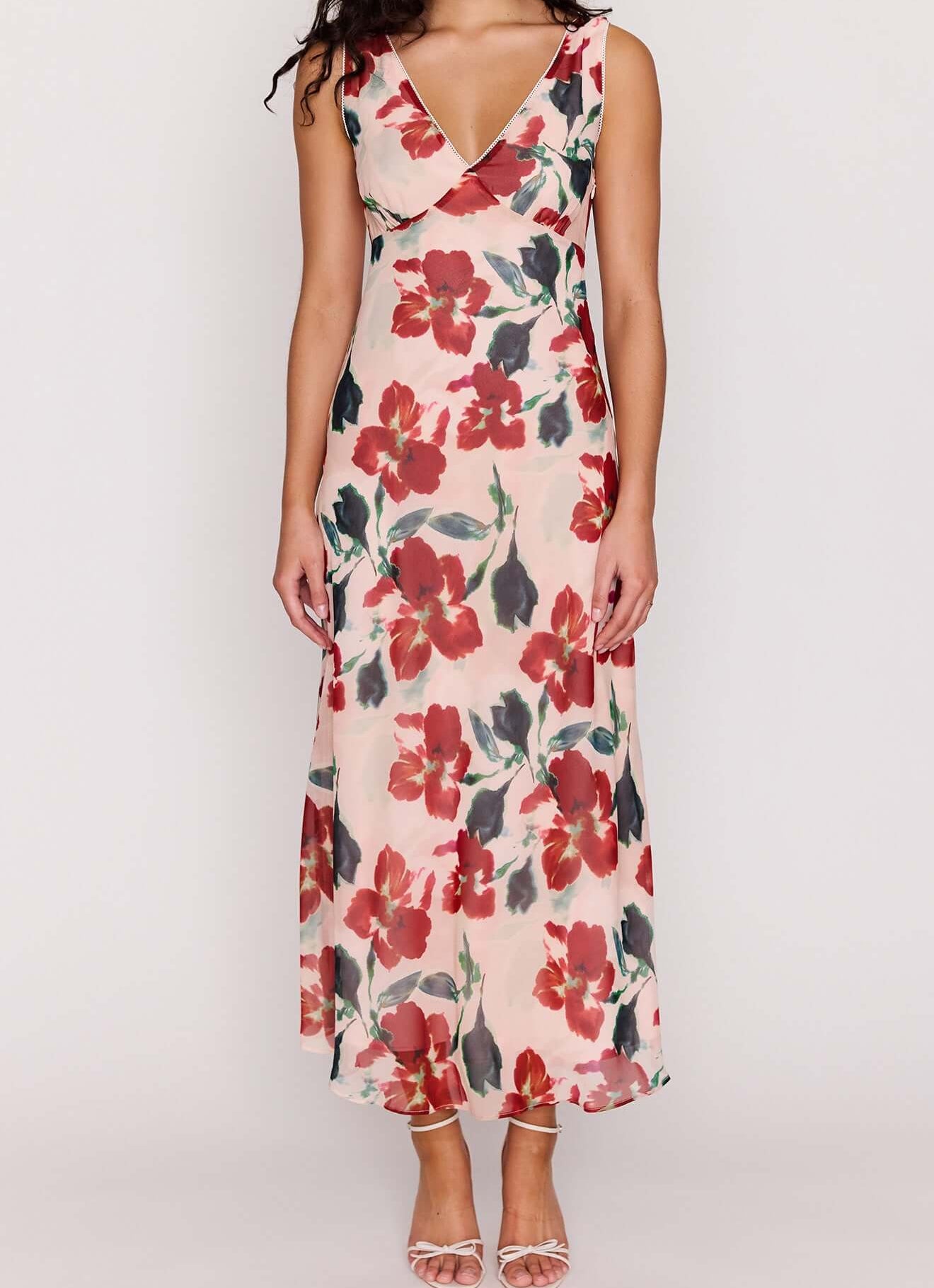 Mink Pink Arabella Bias Midi Dress