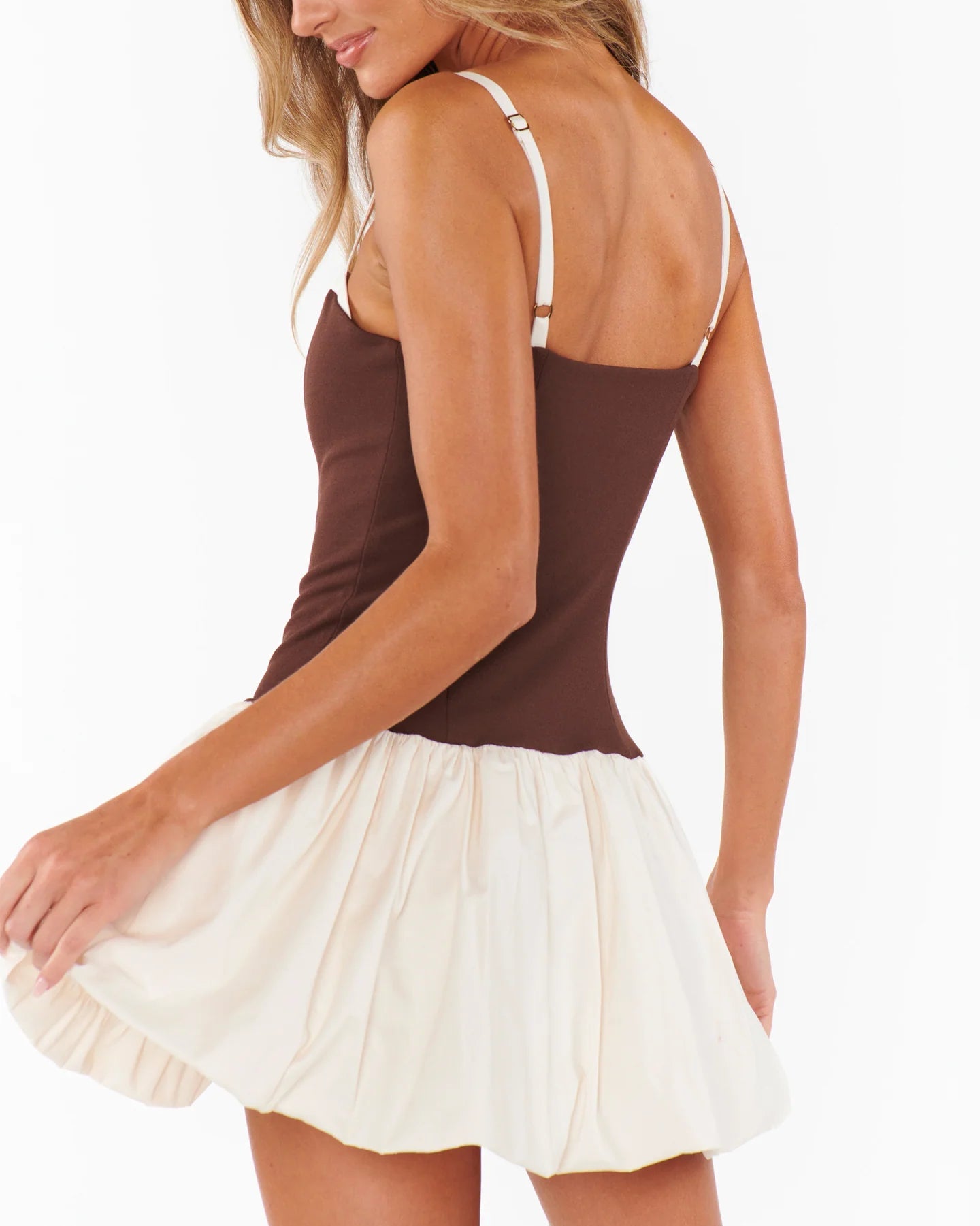 Show Me Your Mumu Tiffany Skort Dress | Chocolate and Cream