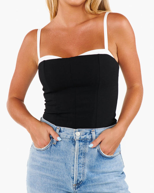 Show Me Your Mumu Tiff Top | Black and White