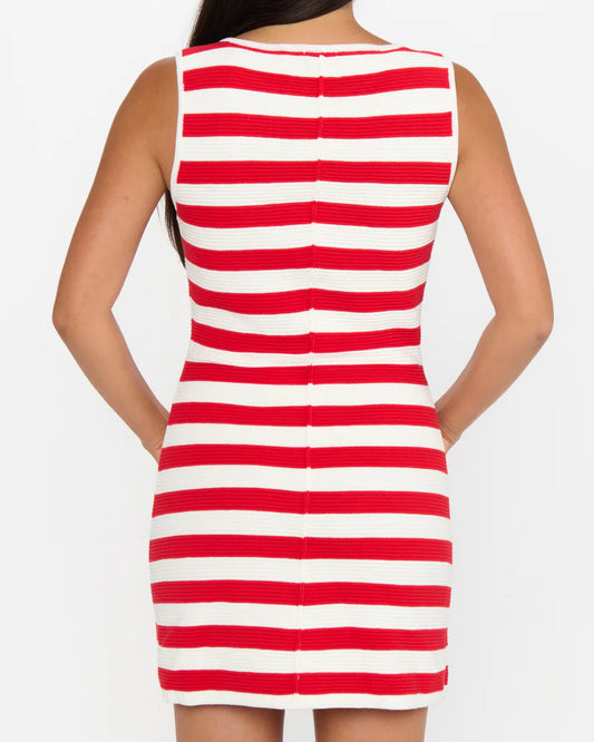 Show Me Your Mumu Cameron Mini Dress | Red Stripe Delight Knit