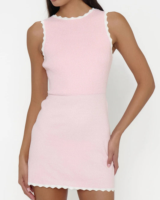 Show Me Your Mumu Cora Mini Dress | Taffy Pink Knit