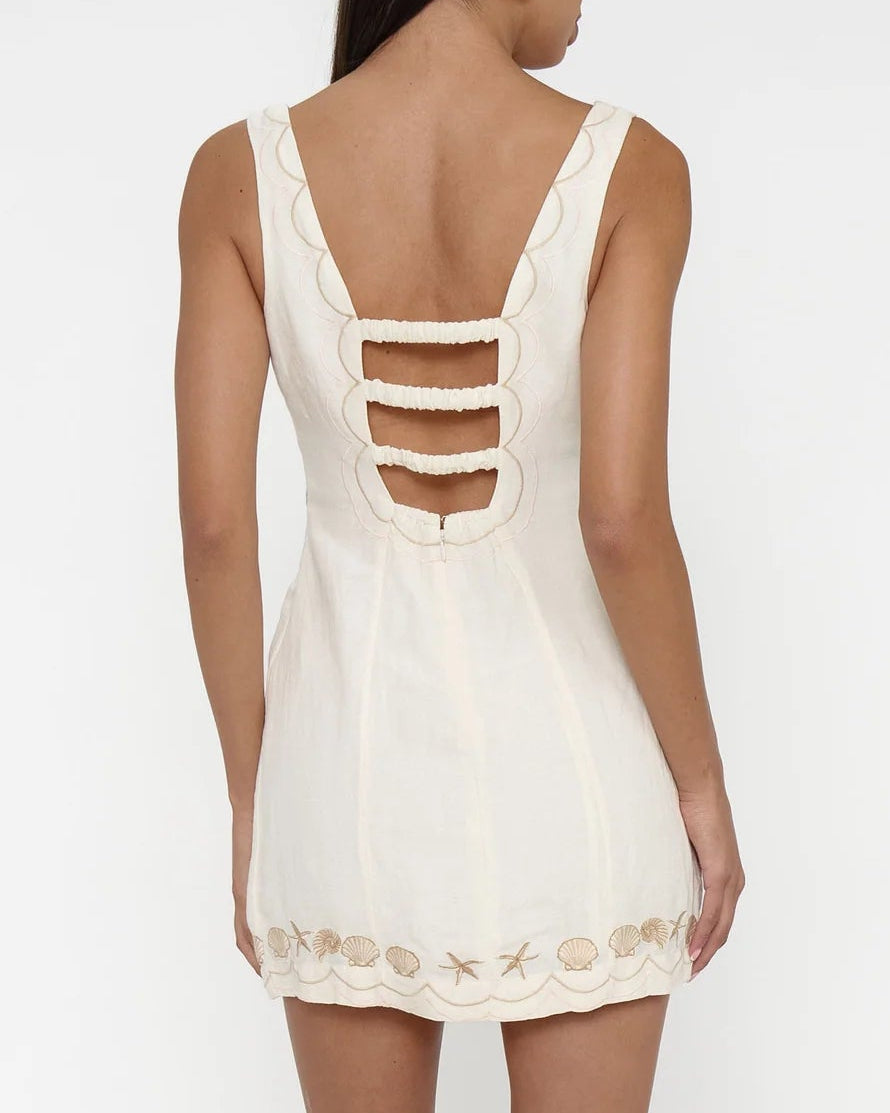 Show Me Your Mumu Steph Mini Dress | Beachfront Embroidery