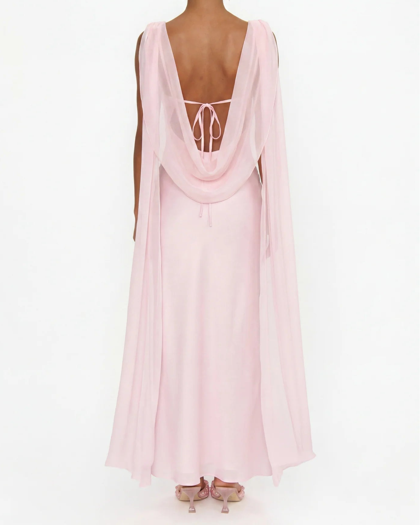 Show Me Your Mumu Maya Midi Dress | Powder Pink Luxe Satin