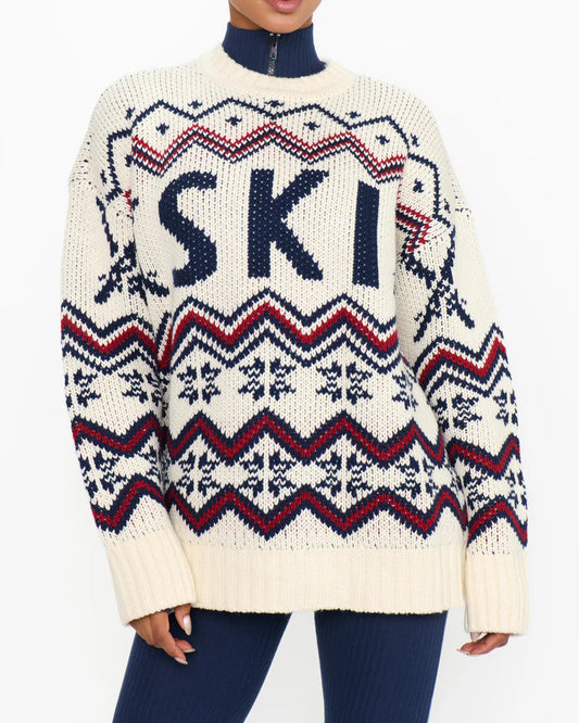Show Me Your Mumu Ski In Sweater | Cream Ski Knit