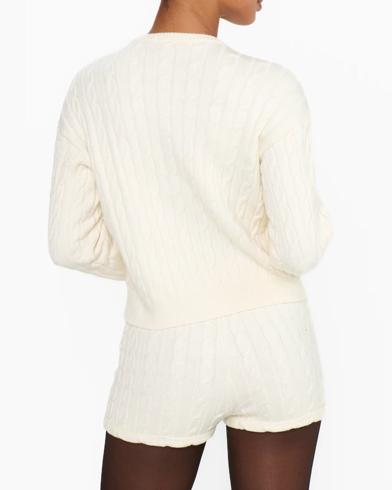 Show Me Your Mumu Throw on Cardigan | Snow Cable Knit