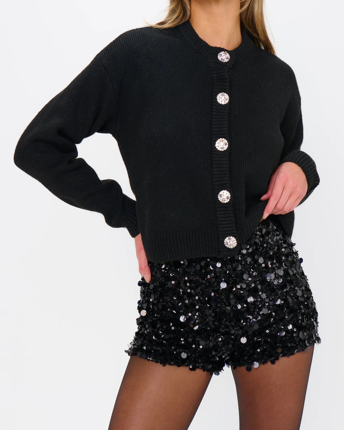 Show Me Your Maggie Cardigan | Black Knit