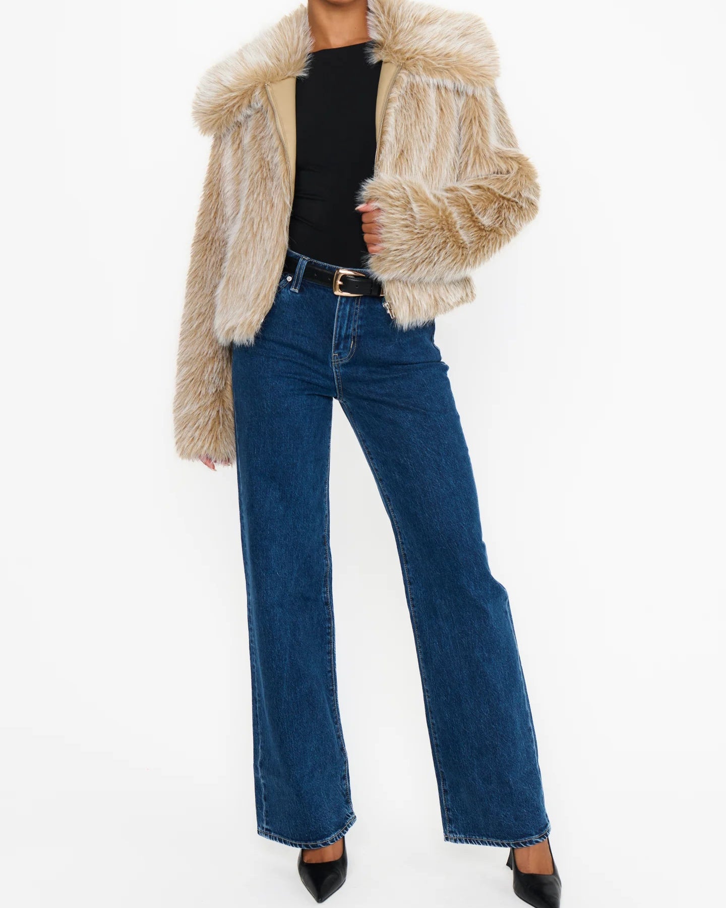 Show Me Your Mumu Park City Jacket | Cedar Brown Faux Fur