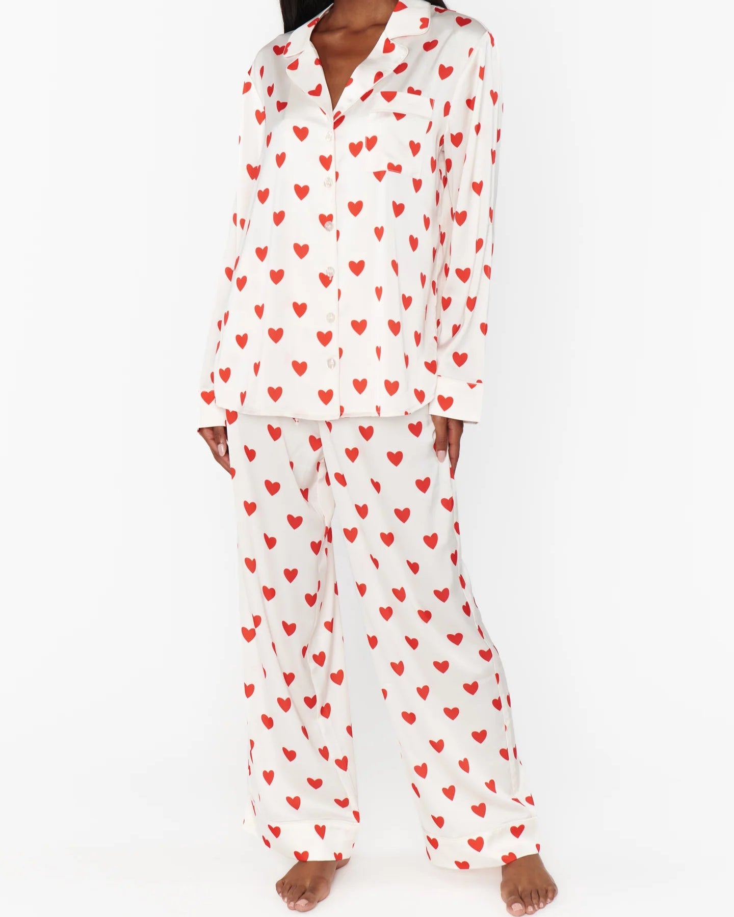 Show Me Your Mumu Classic PJ Set | Queen of Hearts Silky