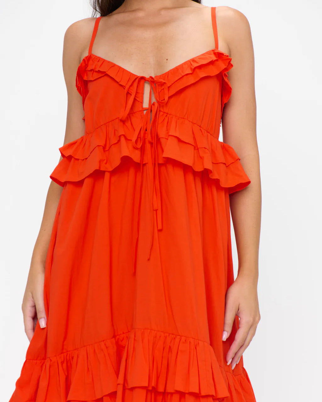 Show Me Your Mumu Freya Maxi Dress | Rouge Red Voile