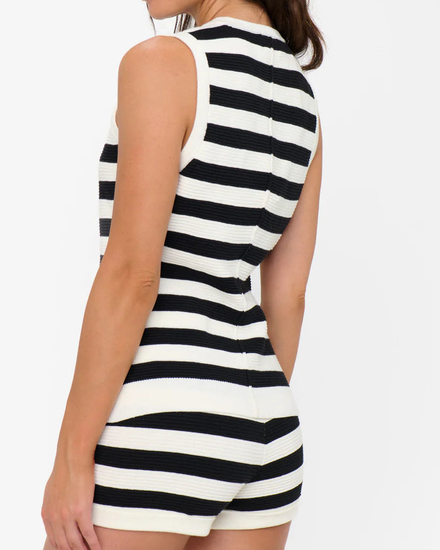 Show Me Your Mumu Kirby Top | Island Noir Stripe