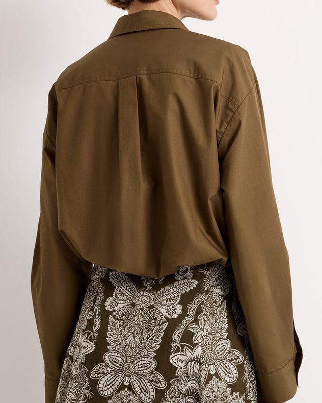 Marie Oliver Dallas Top | Juniper Green
