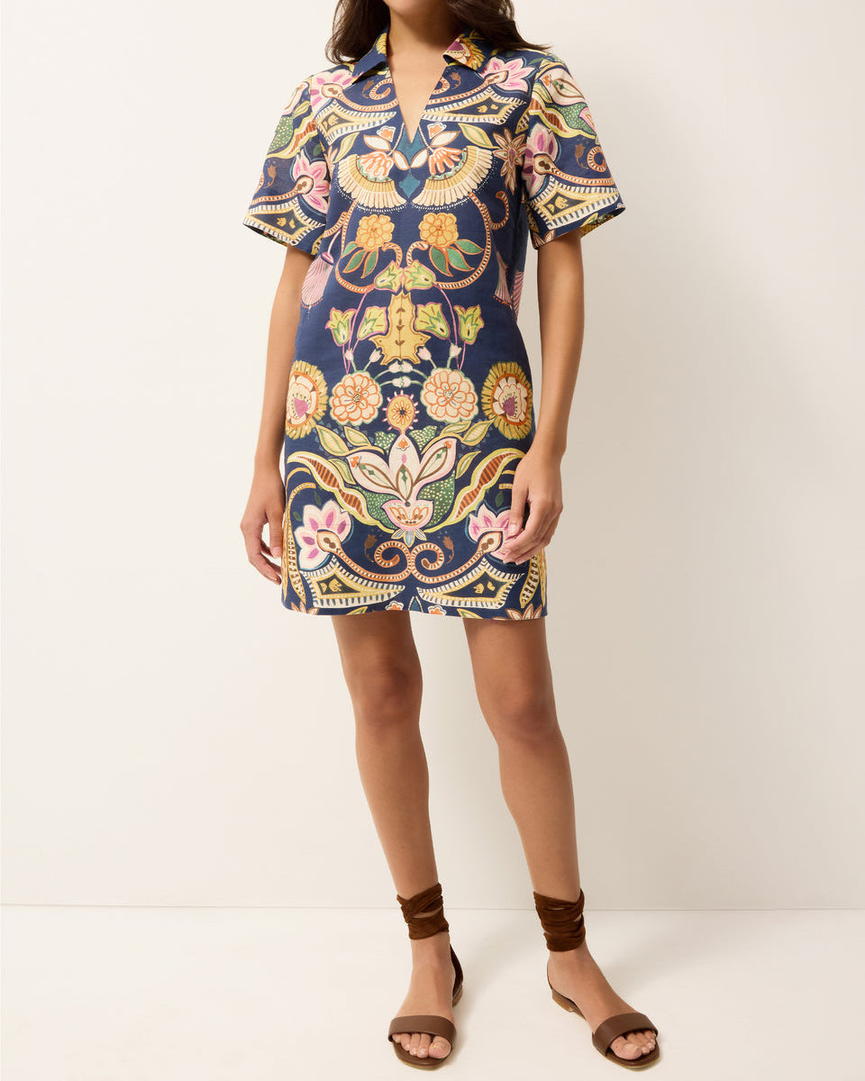 Marie Oliver Dede Dress | Navy Blue Print