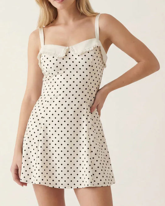 For Love & Lemons Minnie Dot Mini Dress