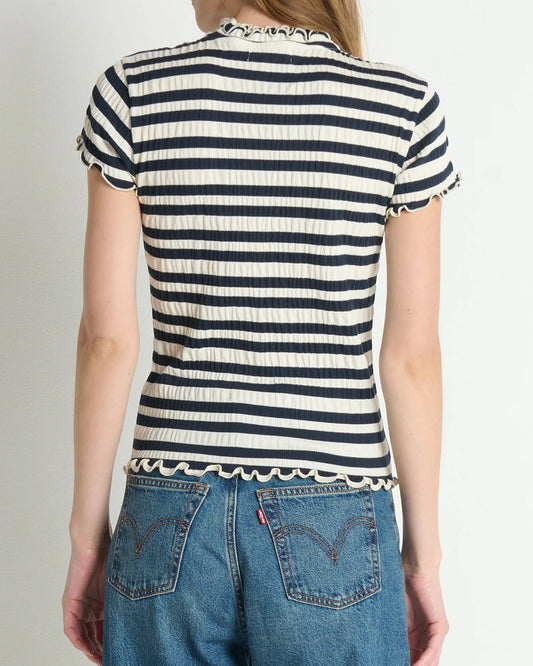 Nation Natalia Top | Crinkle Stripe