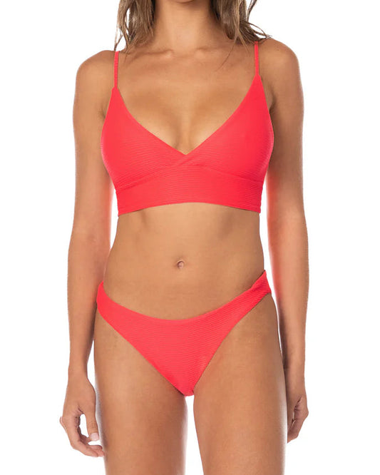 Maaji Sunset Punch Criss Cross Long Line Triangle Bikini Top