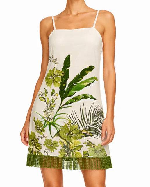 Anna Cate Parker Dress | Neutral Botanical